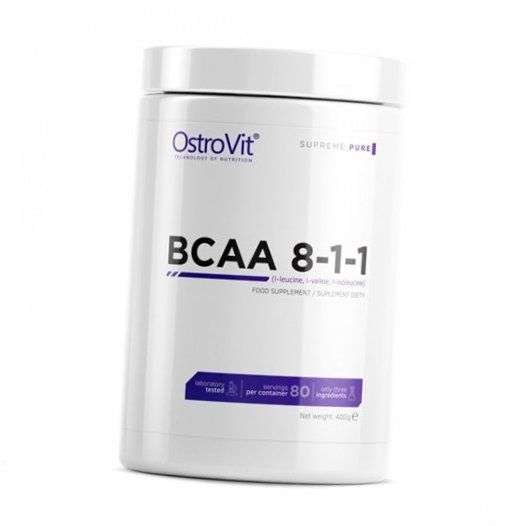 Аминокислоты Pure BCAA 8:1:1 Ostrovit 400г Без вкуса (28250003)