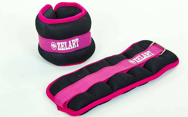 Утяжелители-манжеты для рук и ног planeta-sport Zelart FI-2502-2 (2 x 1кг) Фиолетовый 2 шт