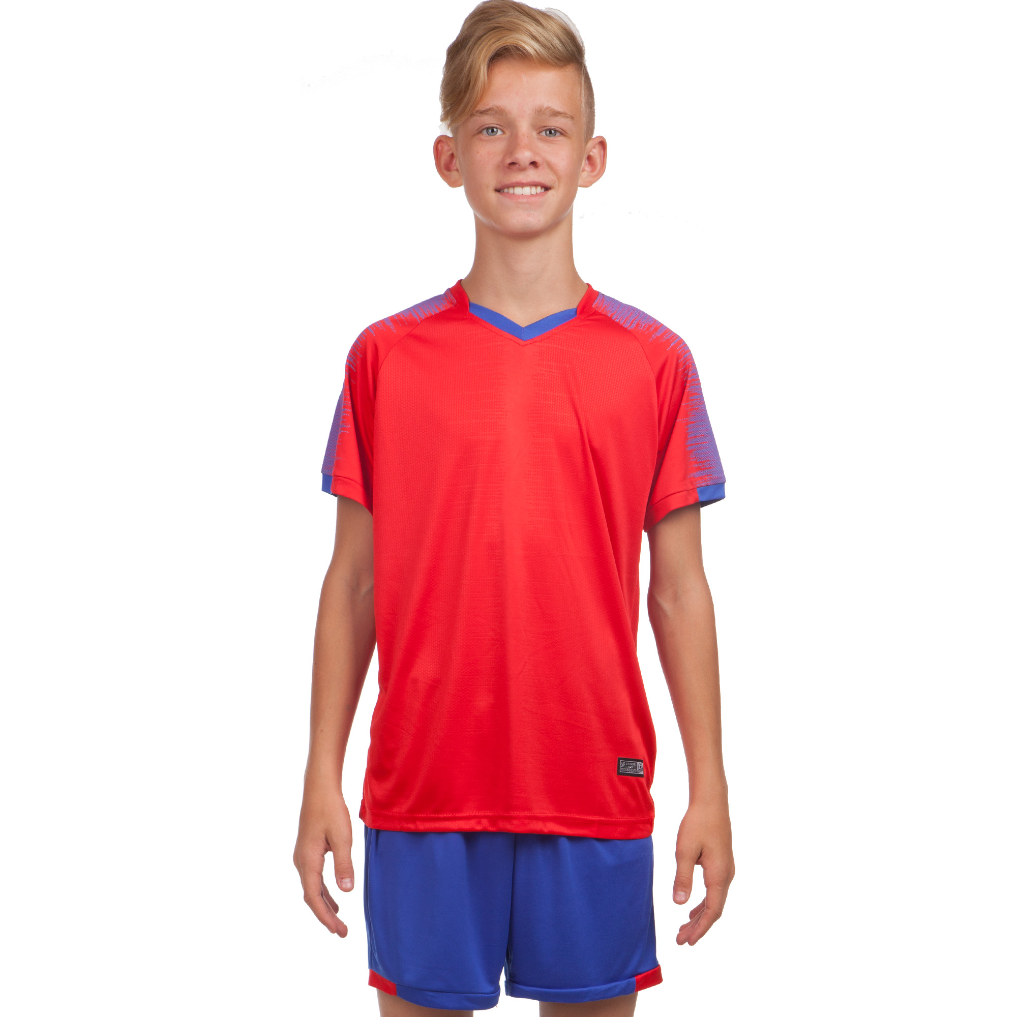 Футбольна форма підліткова Lingo LD-5023T 28 ріст 135-140 Червоний-Синій