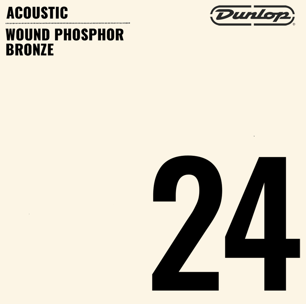 Струна Dunlop DAP24 Wound Phosphor Bronze Acoustic String .024
