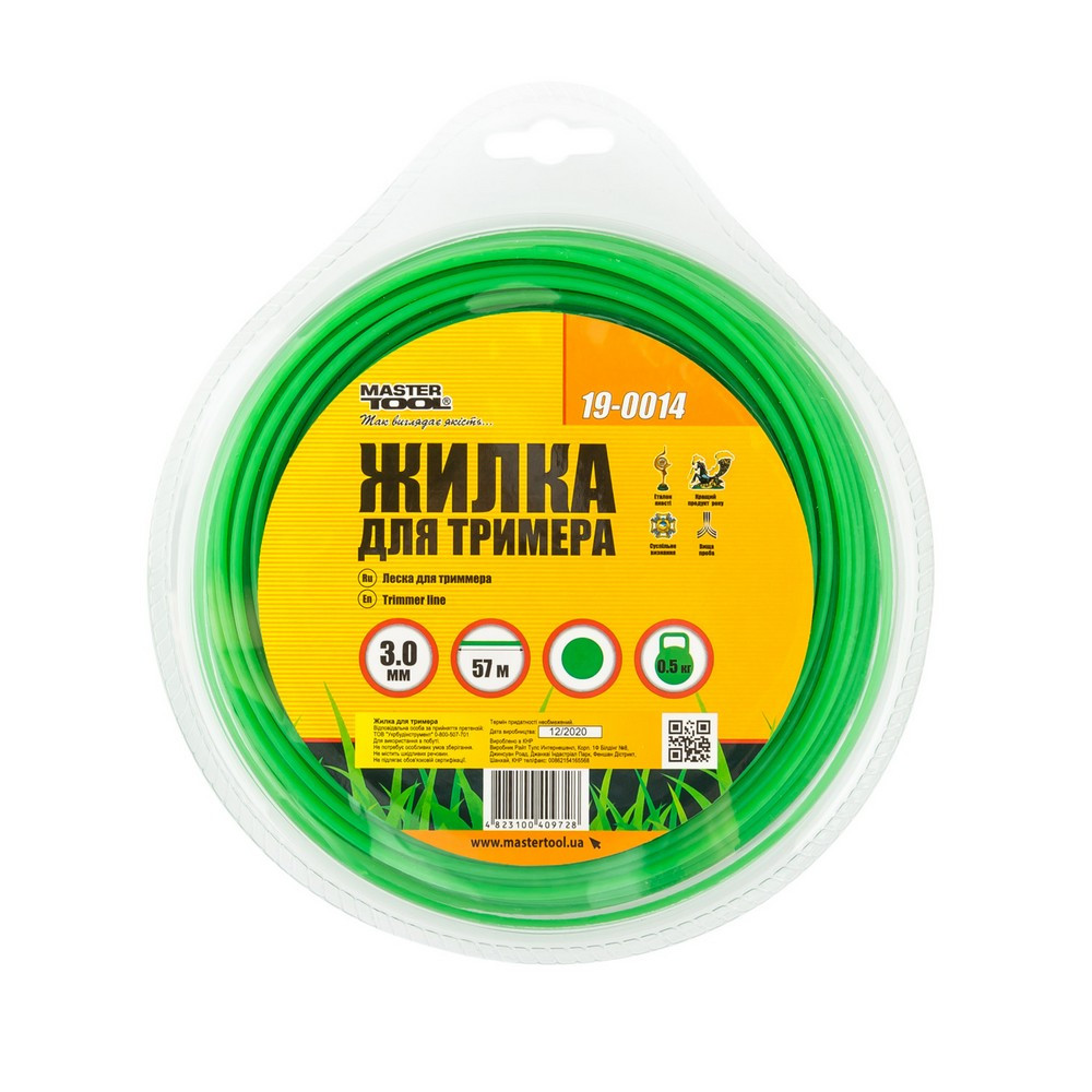 Леска для триммера КРУГ 3.00 мм 57 м (блистер) MASTERTOOL