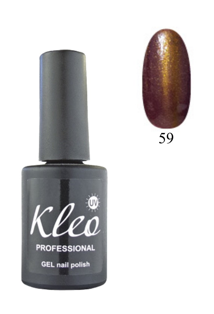 Гель-лак для нігтів Котяче око Kleo Professional Chameleon Cat eye gel 3D effect Колір 59 11 мл
