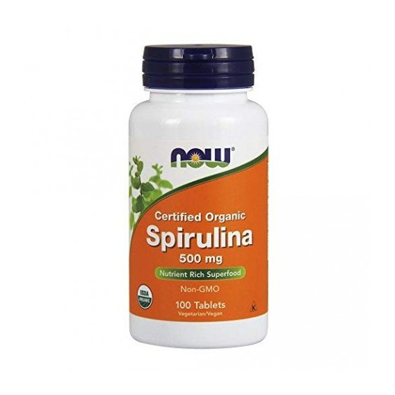Спирулина NOW Foods Spirulina 500 mg 100 Tabs