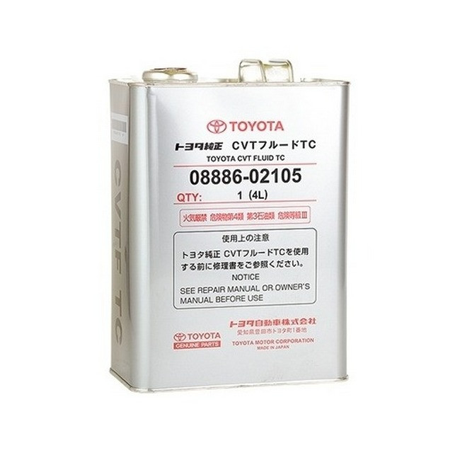 Трансмиссионное масло для Toyota CVT Fluid TC 4л 08886-02105