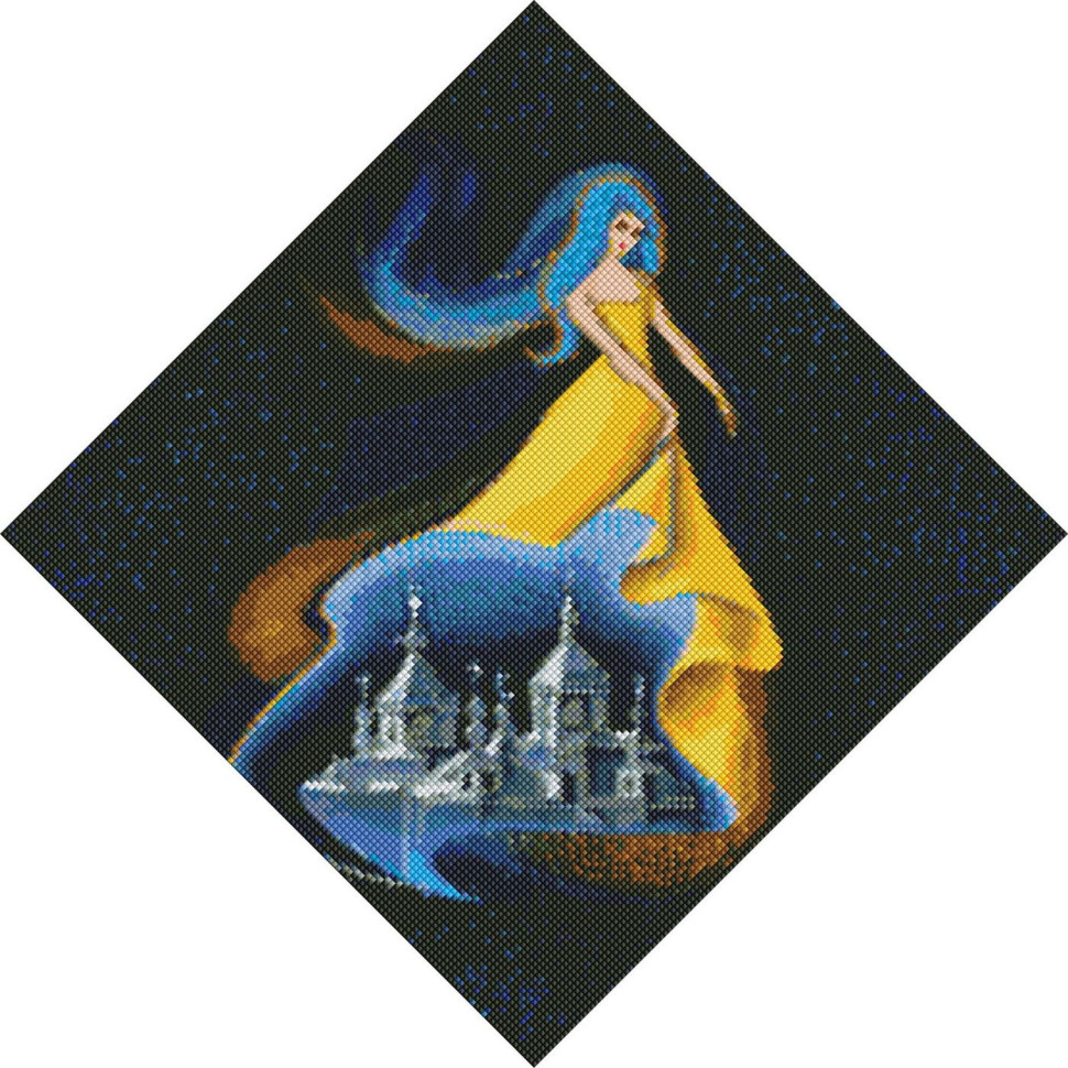 Алмазная мозаика "Берегиня м. Ковель" ©mosyakart Идейка AMO7358 40х40см