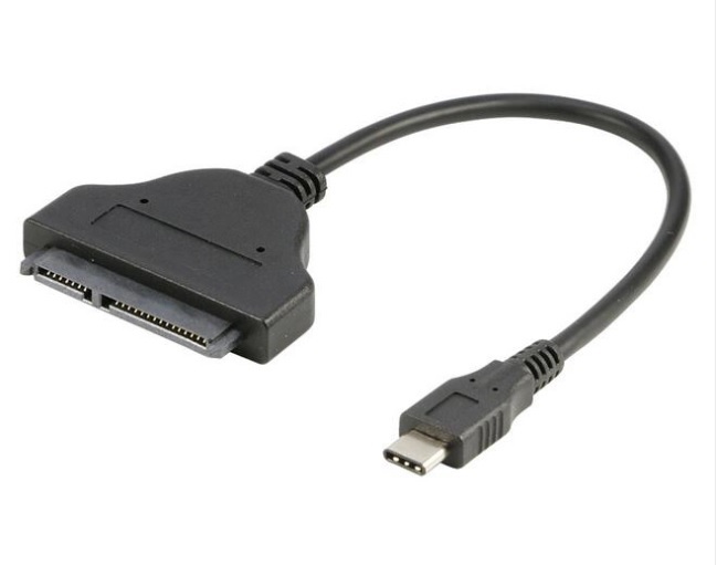 Переходник Lucom USB Type-C-SATA 22p M/M USB3.1Gen1 0.30m 6Gbps Черный (62.09.8311)