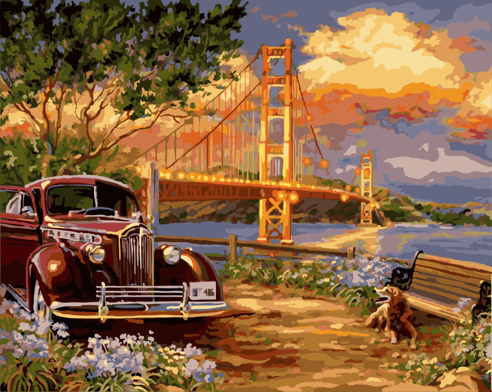Картина за номерами BrushMe "Американська мрія" 40х50см GX8549
