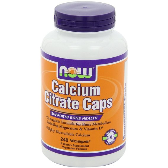 Мультиминеральный комплекс NOW Foods Calcium Citrate 240 Veg Caps