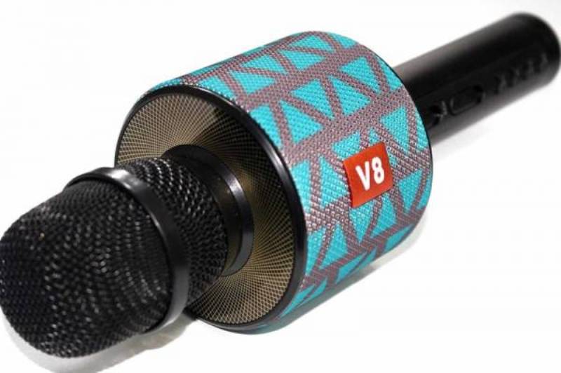 Бездротовий мікрофон для караоке Charge V8 Бірюзовий