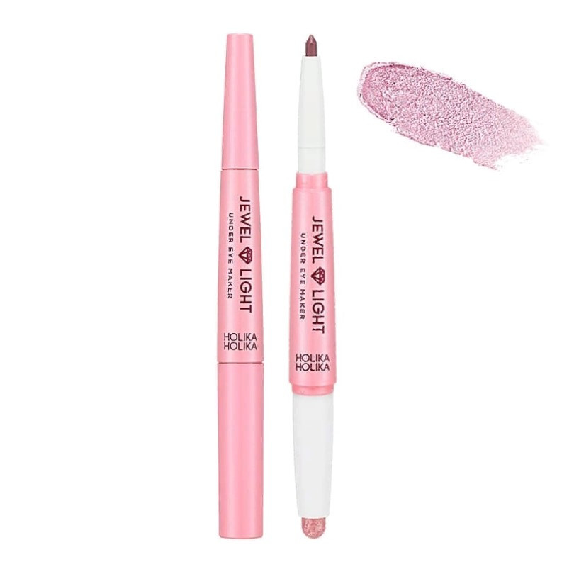 Подвійне підведення для верхньої та нижньої повіки Holika Holika Jewel-Light Under Eye Maker 02 Tears Pink 0.2g+1.4g (8806334375027)