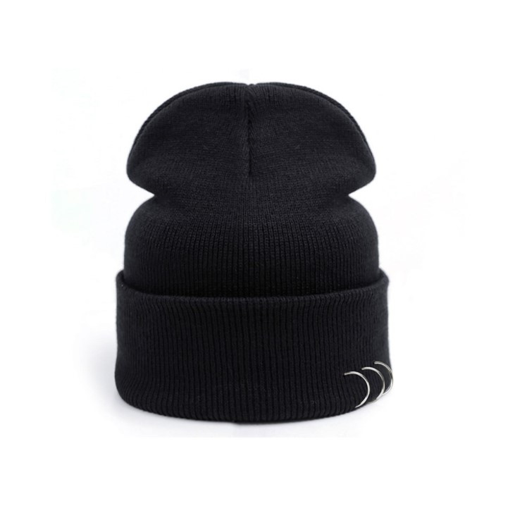 Шапка с кольцами Jsstore One Size Черная