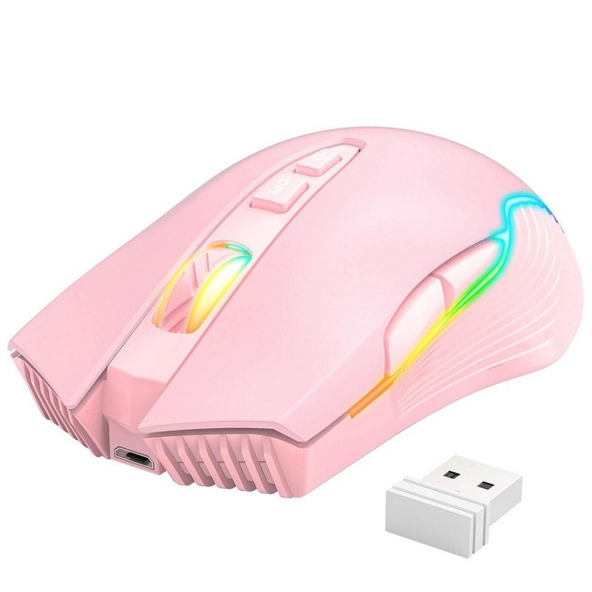 Миша бездротова ігрова ONIKUMA Gaming CW905 RGB Pink