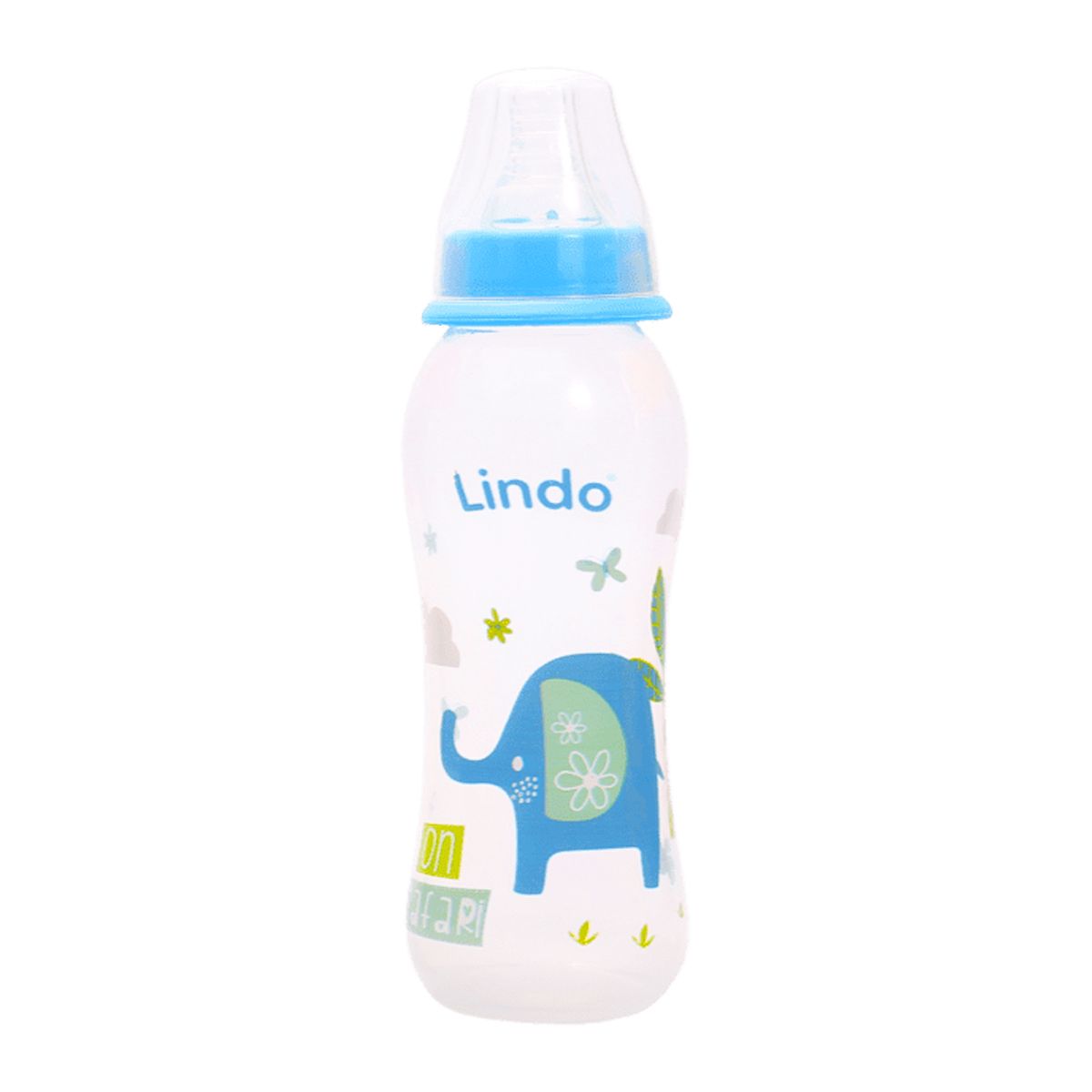Бутылочка для кормления 250 мл синяя Lindo (Li 145)