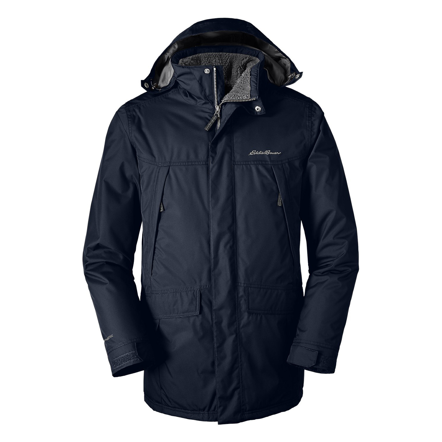 Куртка Eddie Bauer Mens Rainfoil Insulated Parka LONG L Синя (0079NV-L)