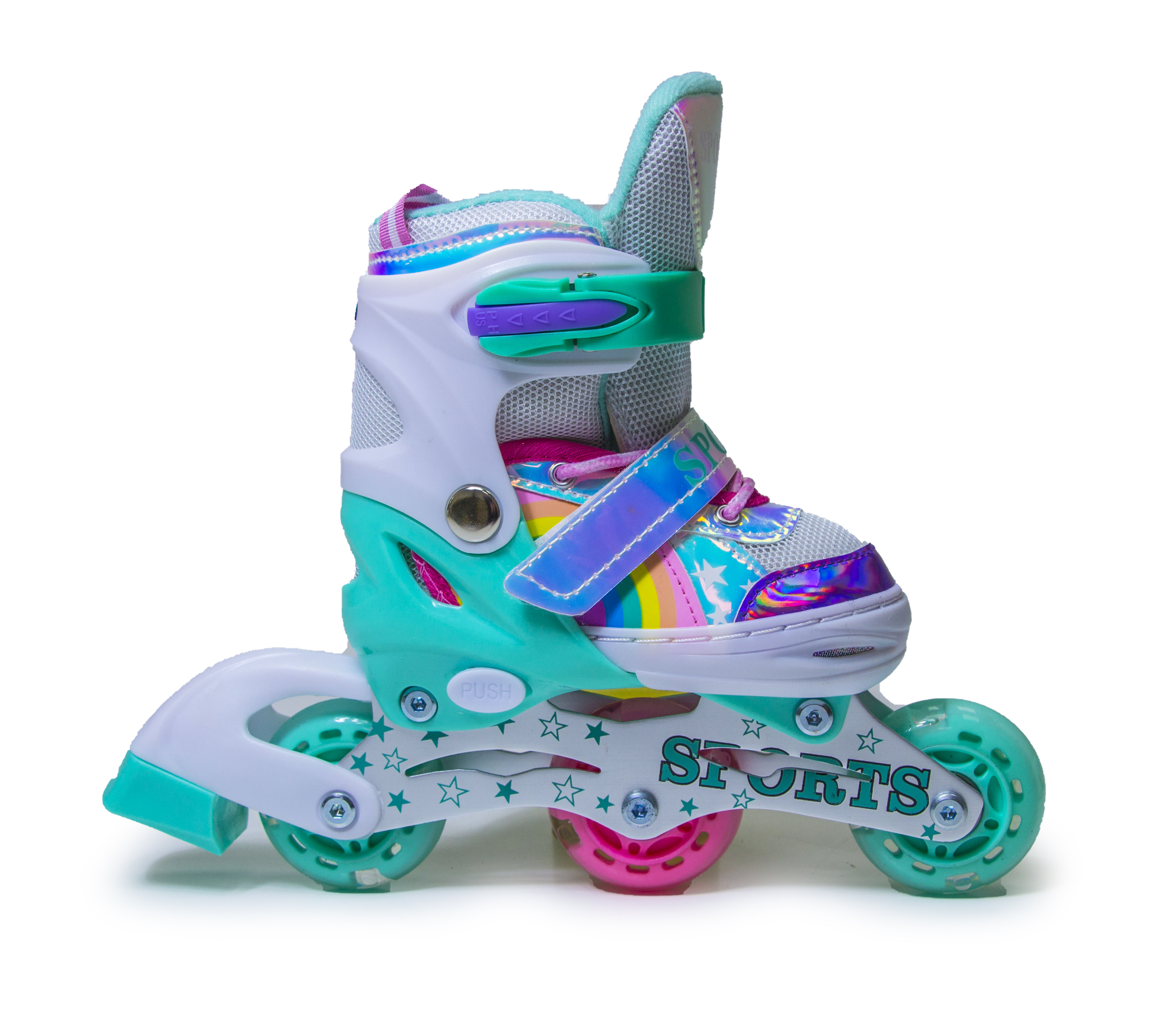 Раздвижные ролики Scale Sports 26-29 Rainbow Tiffany (858259839)