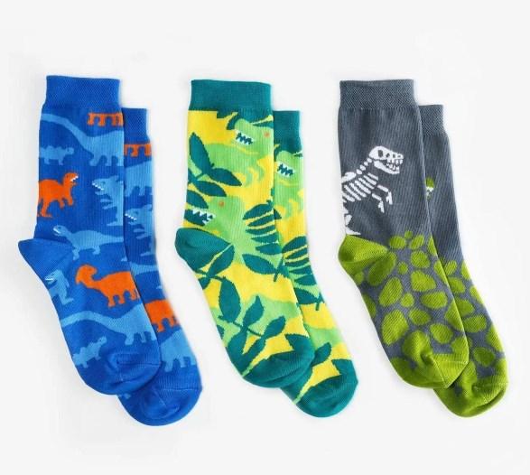 Шкарпетки дитячі Dodo Socks Dino 2-3 роки, набір 3 пари