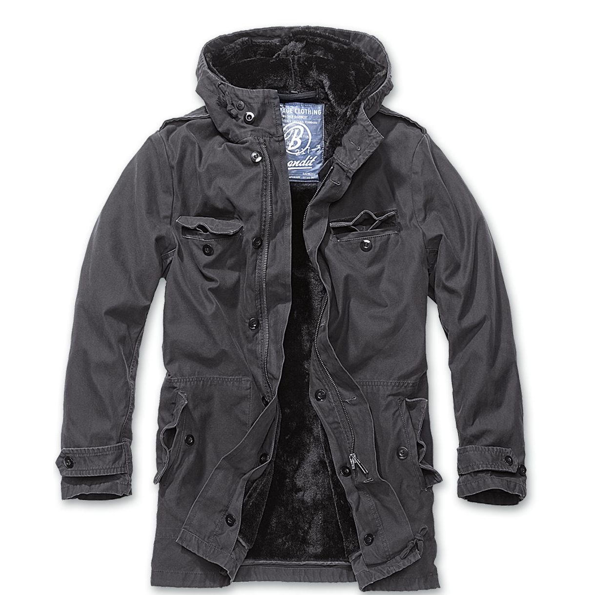 Парку Brandit BW Parka S Чорна (3137.2-S)