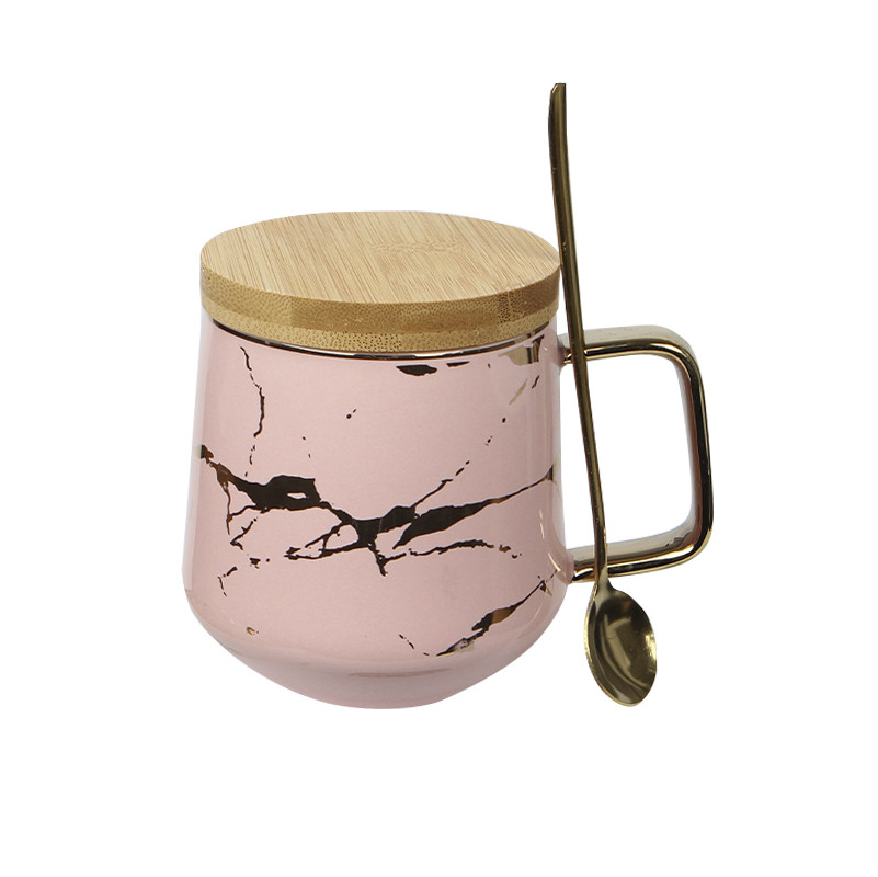 Чайная чашка Lesko B2024 400 мл Pink 13157-83962