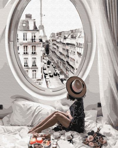 Картина за номерами BrushMe "Найкращий ранок у Парижі" 40х50см GX34175