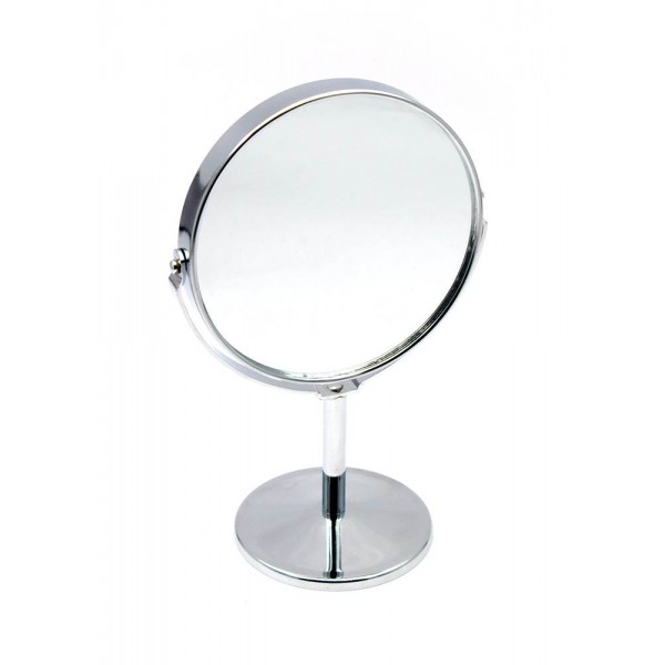 Зеркальце круглое настольное металл (45435)