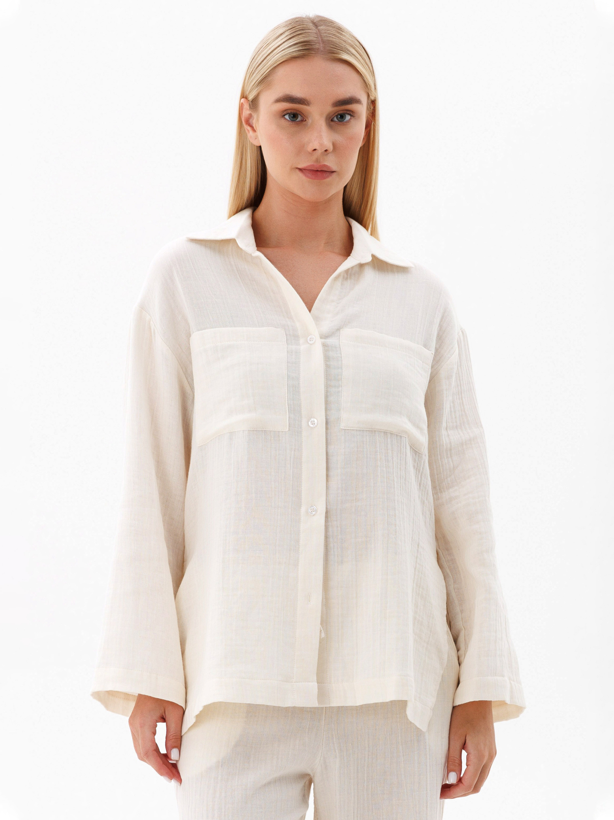 Рубашка женская Leinle MUSLIN DREAM 1676 L Белый (25929)