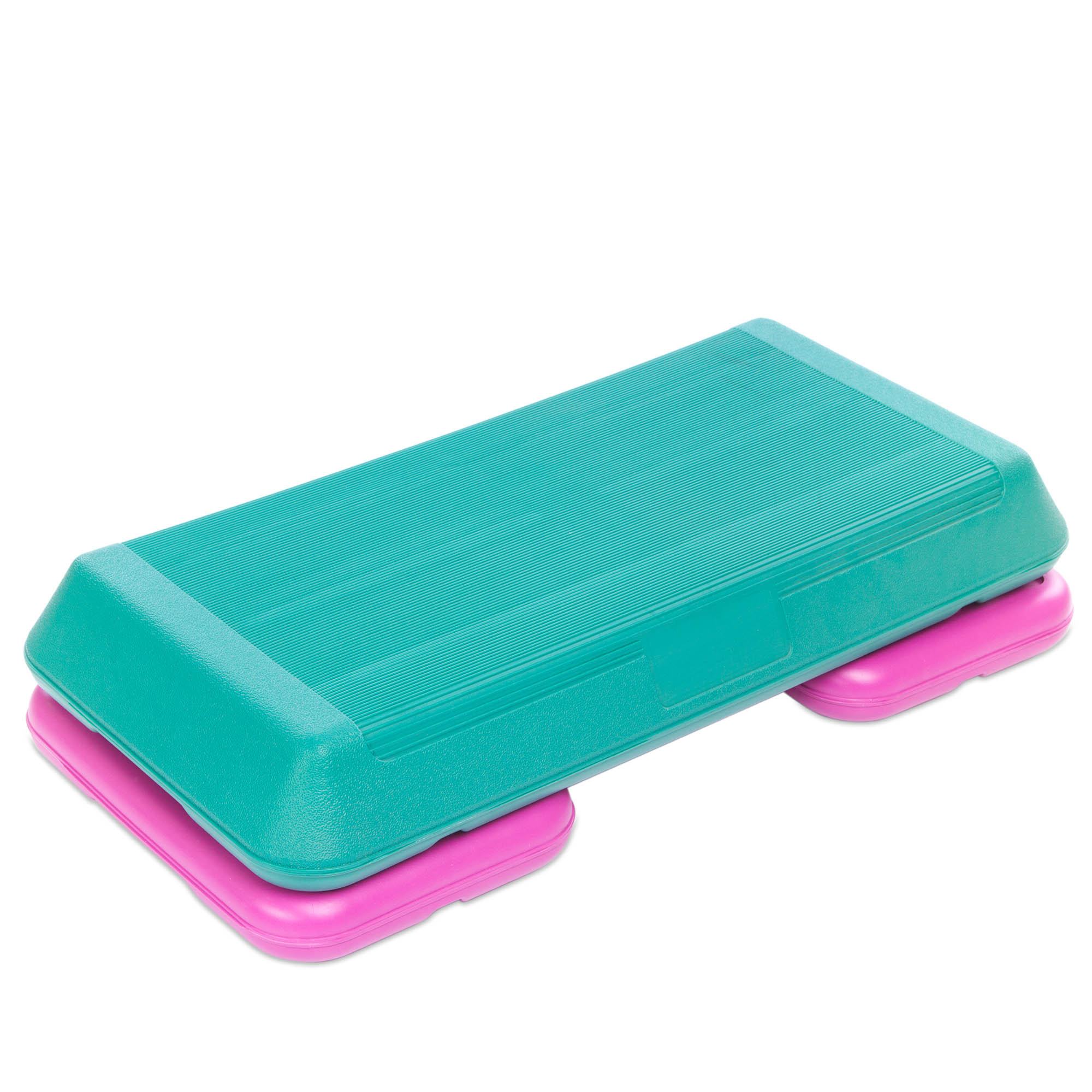 Степ-платформа SP-Sport FI-1576 72x365x10-15см Бирюзовый-розовый