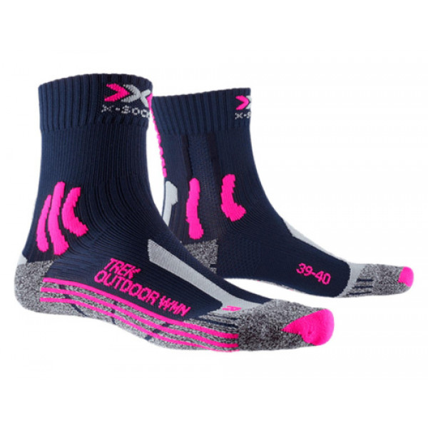 Шкарпетки X-Socks Trek Outdoor Women 41-42 Чорний/Фіолетовий (1068-XS-TS13S19W 41-42 A0)