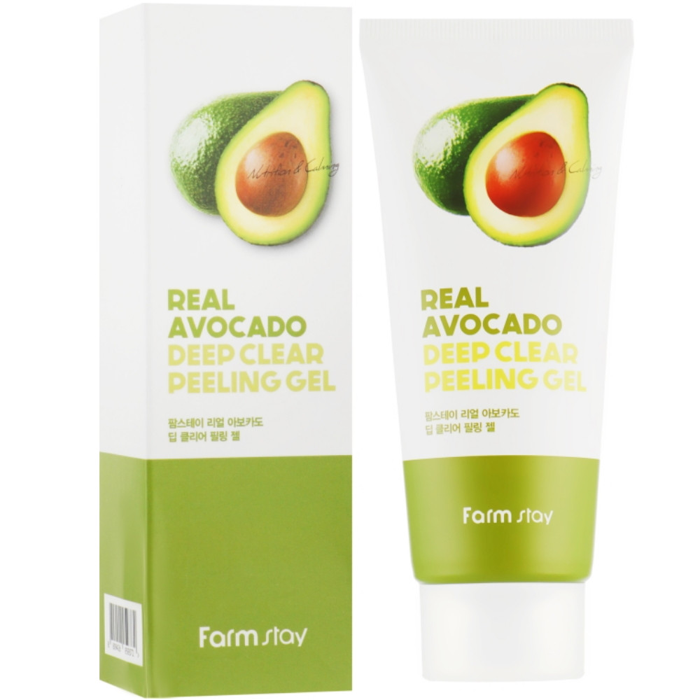 Пілінг-гель з екстрактом авокадо Real Avocado Deep Clear Peeling Gel FarmStay 100 мл