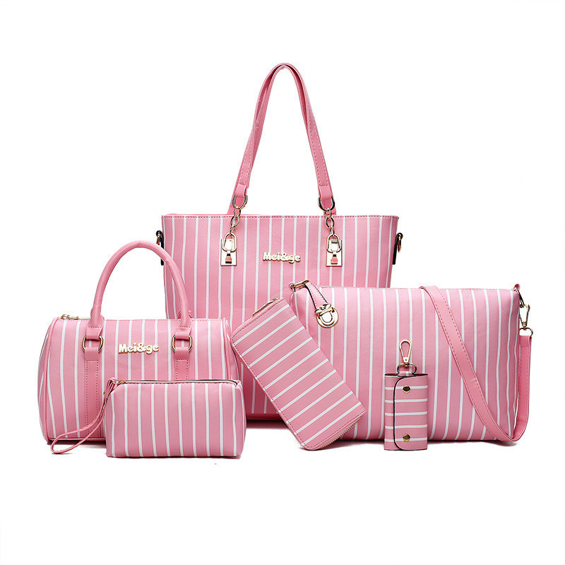 Женский набор сумок AL-7535-30 Розовый 6 шт