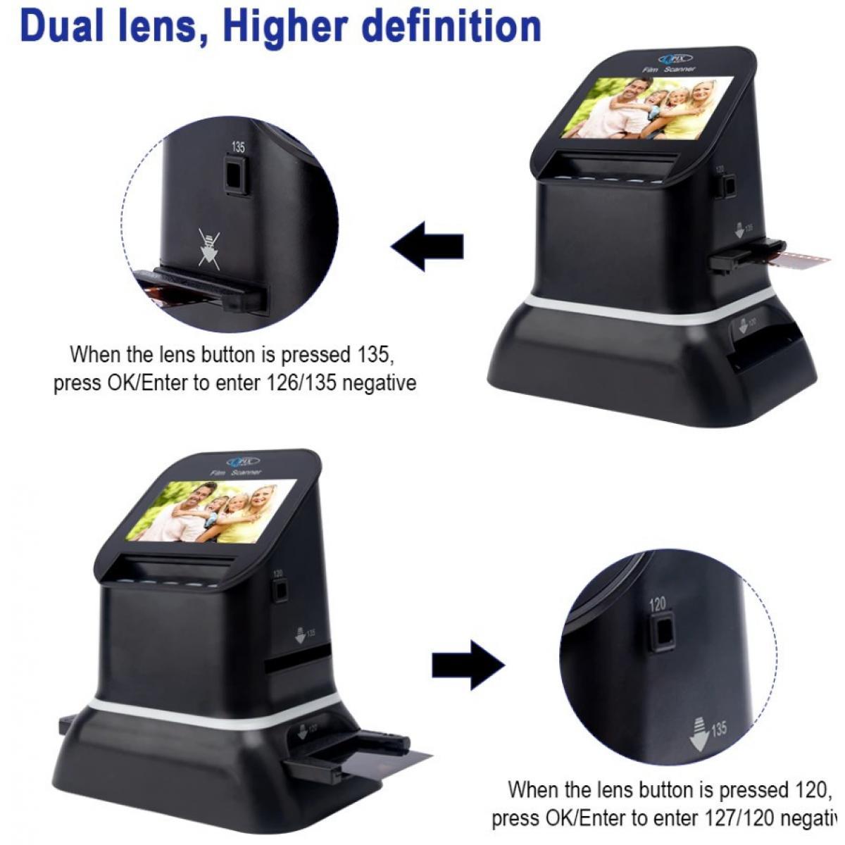 Сканер фотоплівки слайдів негативів QPIX DIGITAL FS220 Black