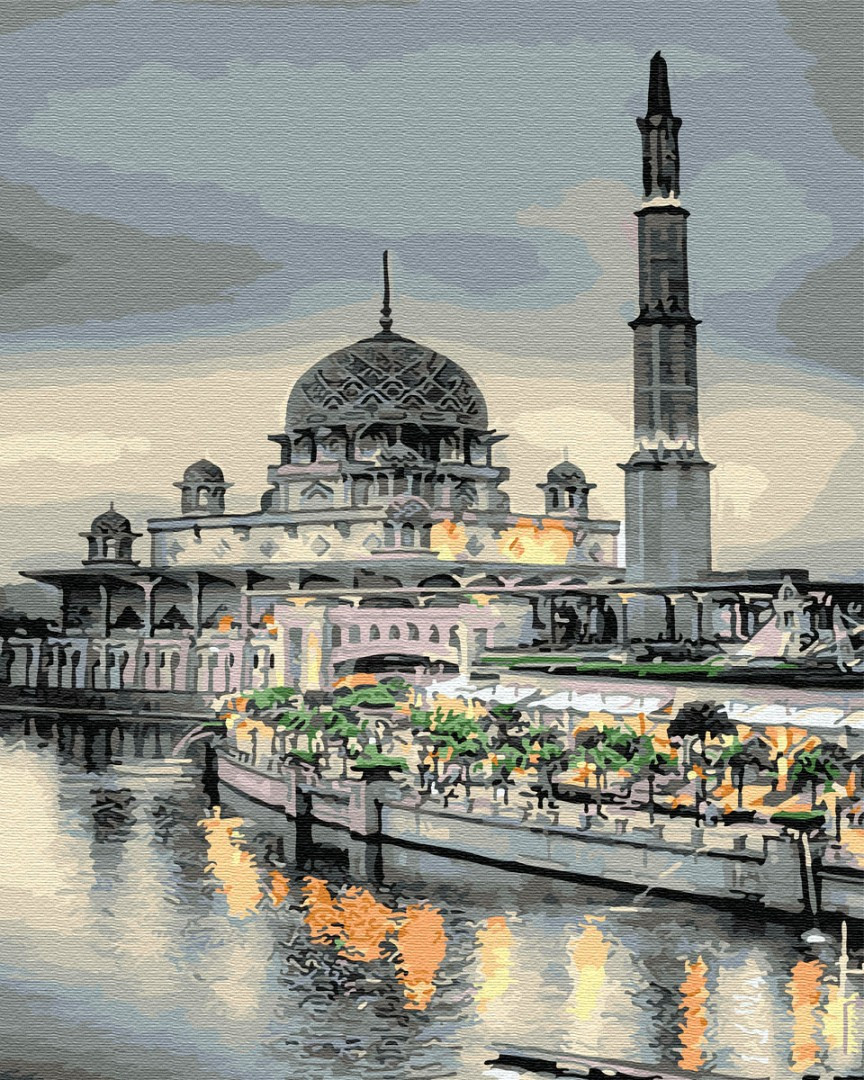 Картина за номерами BrushMe "Мечеть на заході сонця" 40х50 см GX29457