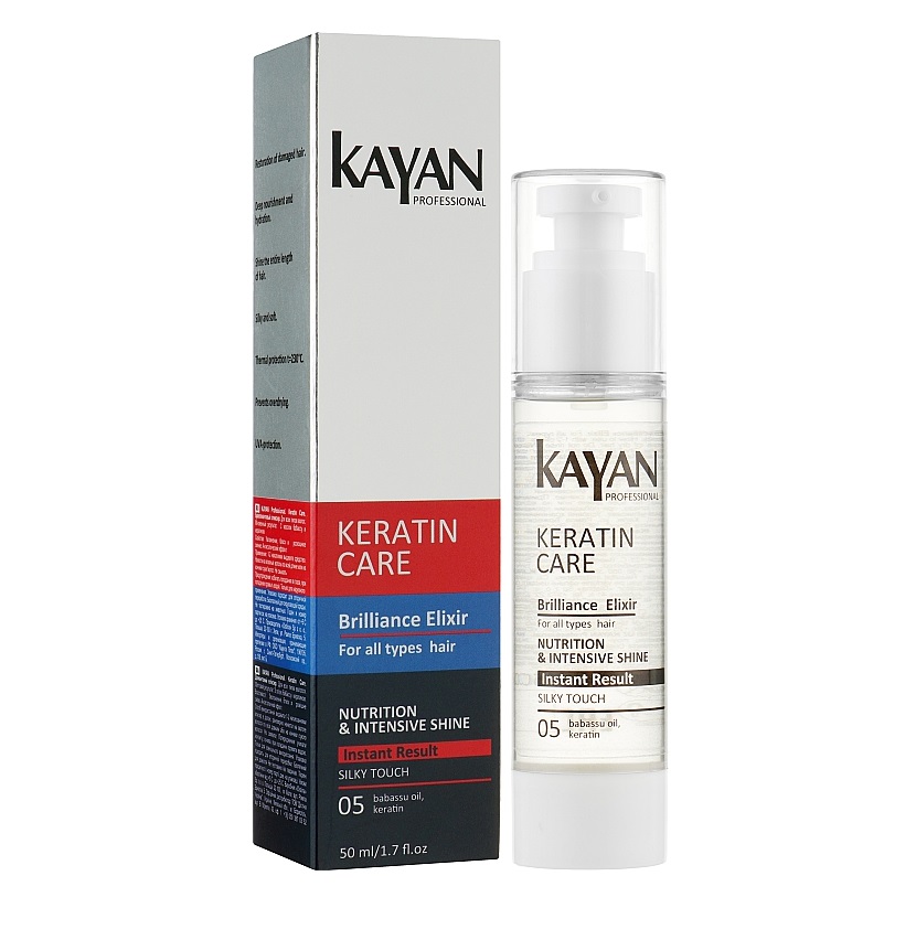 Еліксир діамантовий для будь-якого типу волосся Keratin Care Kayan Professional 50 мл