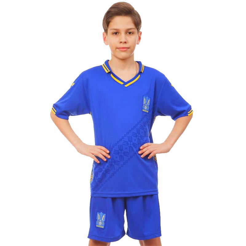 Форма футбольная детская SP-Sport УКРАИНА 2019 CO-8172 М рост 135-145 Синий