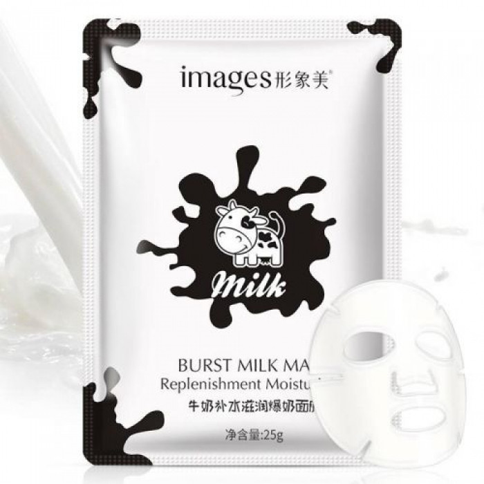 Маска-салфетка для лица Images Burst Milk Mask Replenishment Moisturizing увлажняющая с молоком 25 г
