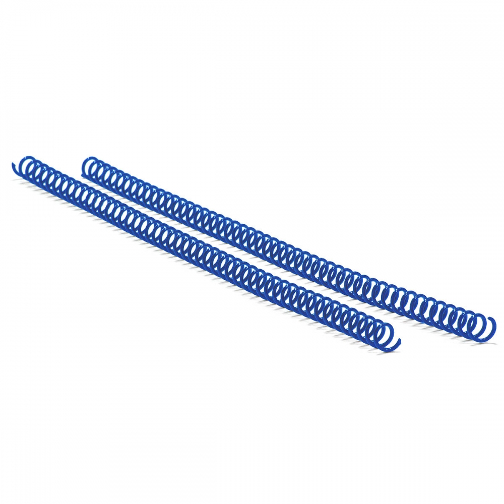 Спіраль пластикова для палітурки Agent A4 100 шт 4:1 12 мм Синя (6927920170450)