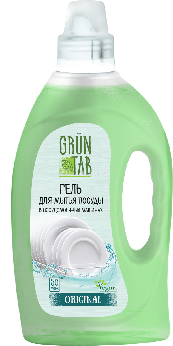 Гель для миття посуду в посудомийних машинах Grun Tab Original 1000 мл (hub_0xec17)
