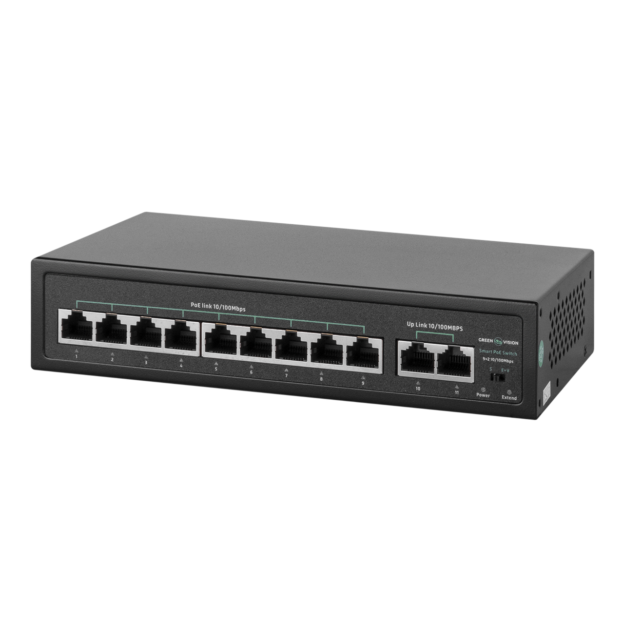 Коммутатор сетевой POE GreenVision GV-016-D-09 2P
