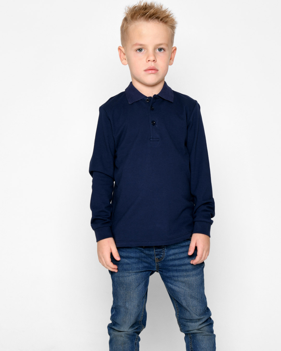 Рубашка поло для мальчика Carica Kids SV-11121-2 146 Синий (780827)