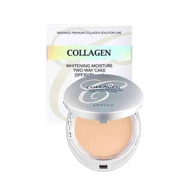 Пудра для обличчя з колагеном Enough Collagen 3 In 1 Two Way Cake SPF30+ PA++++ 13 г + блок 13 г (8809480652103)