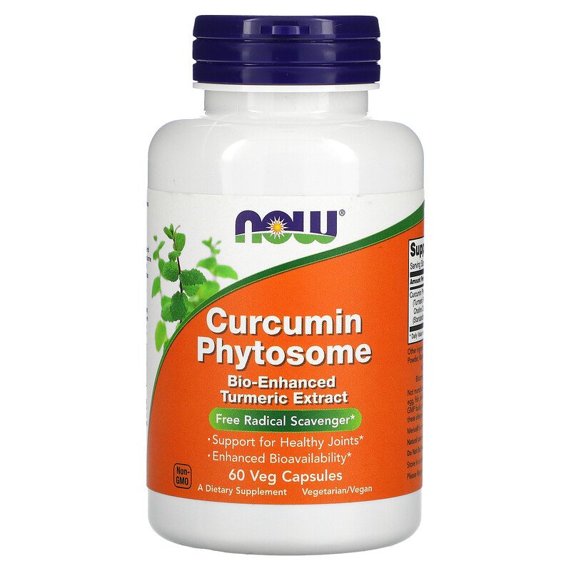 Куркума NOW Foods Curcumin Phytosome 500 mg 60 Veg Caps