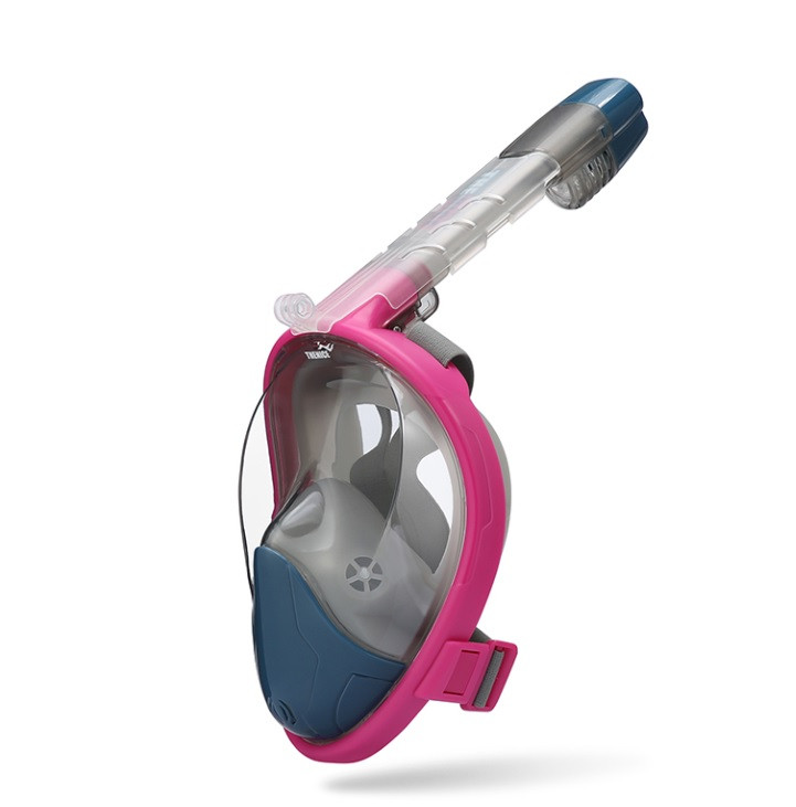 Маска для сноркелінгу TheNice F2 EasyBreath-III для дайвінгу з кріпленням для камери S/M Рожевий (SUN3043)