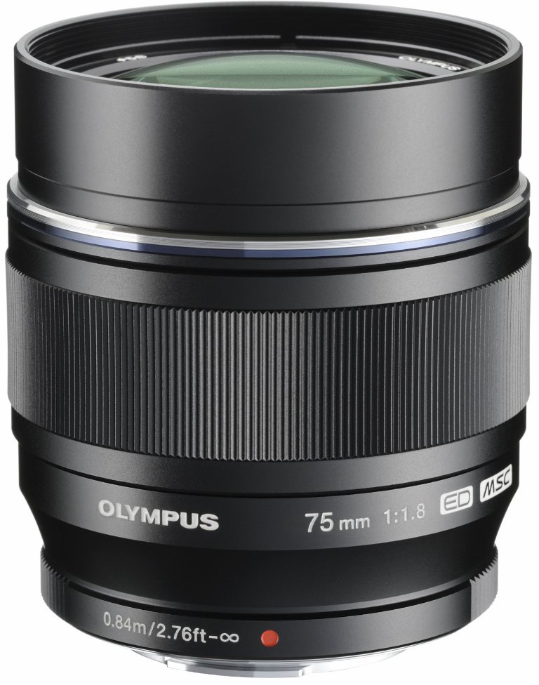 Об'єктив Olympus ET-M7518 75 мм 1:1.8 Black (6104568)