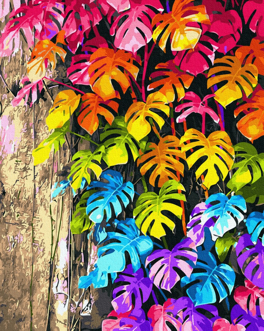 Картина за номерами BrushMe "Кольорове листя" 40х50 см GX32082