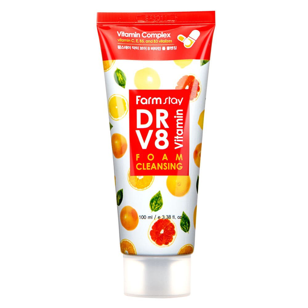 Вітамінна очищувальна пінка FarmStay DR.V8 Vitamin Foam Cleansing 100 мл (8809469775885)