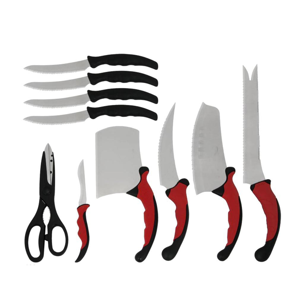 Набір кухонних ножів Contour Pro Knives Чорний із червоним (hub_np2_0938)