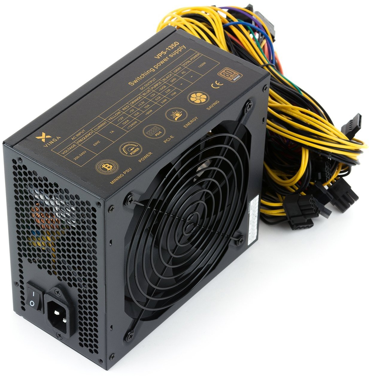 Блок живлення Vinga 1350W VPS-1350 Mining edition (F00146563)