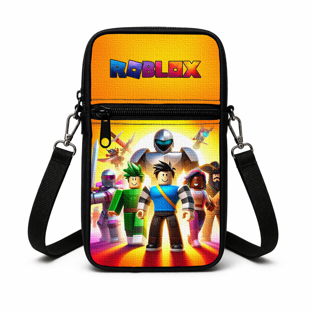 Дитяча сумка через плечо з принтом Roblox, 19×10×5 см, різнокольорова — арт. 3017640899