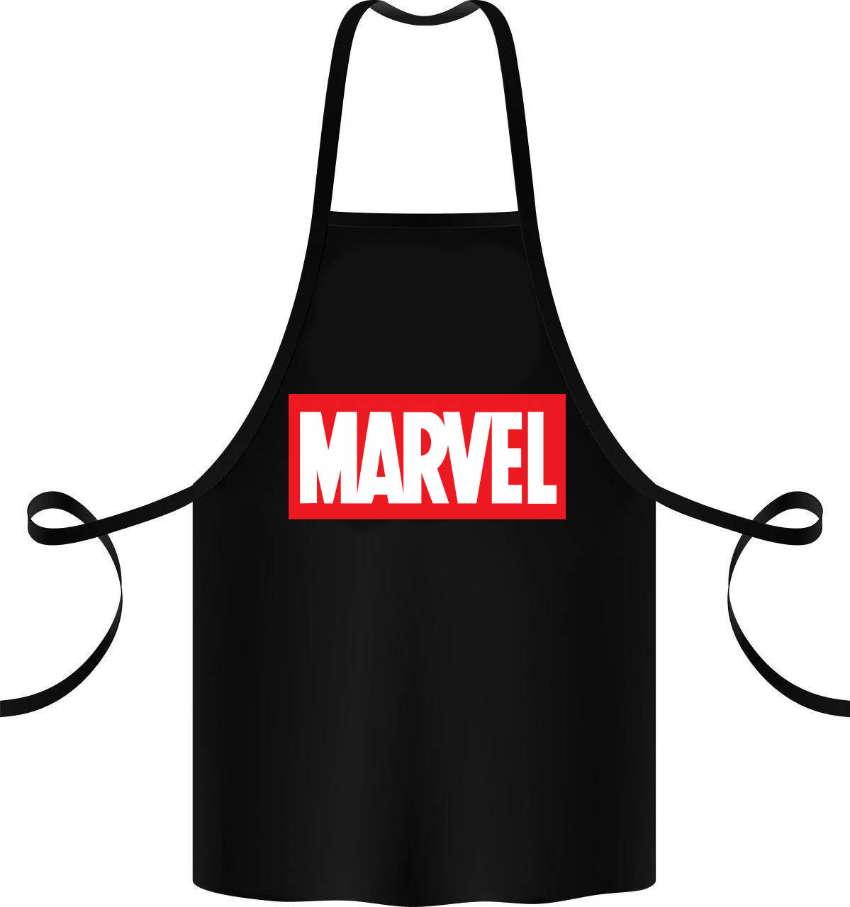 Фартук с принтом Кавун Marvel 68 см Черный