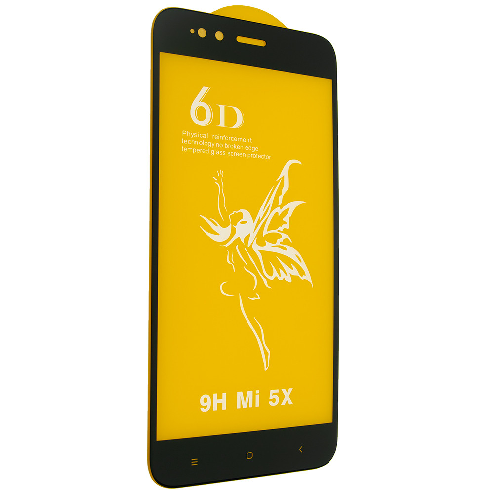 Захисне скло Mirror 6D Glass 9H для Xiaomi Mi 5X, Mi A1 Чорний
