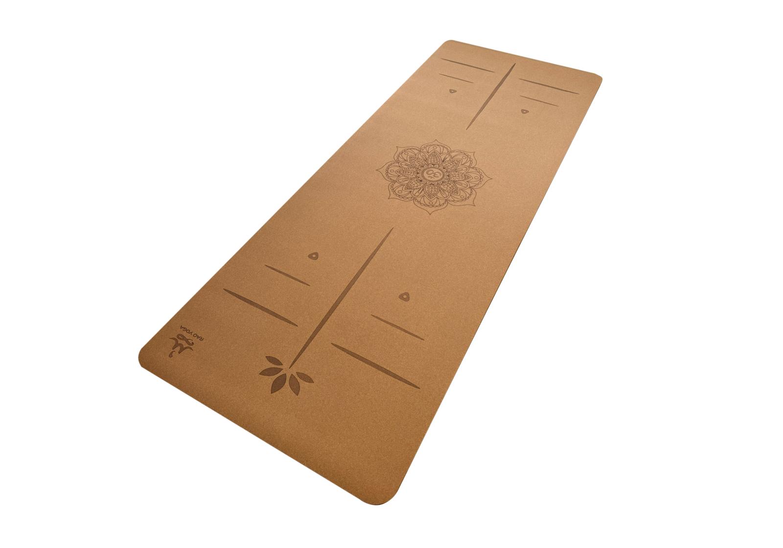 Коврик для йоги Rao Guru Mandala OM 183x66x0.5 см Бежевый 21061